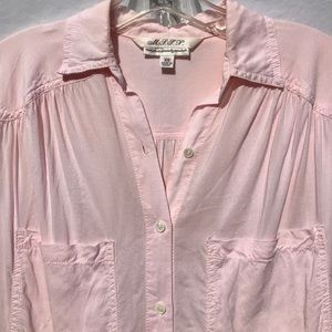 MAX STUDIO AUDREY HEPBURN STYLE PINK BLOUSE
